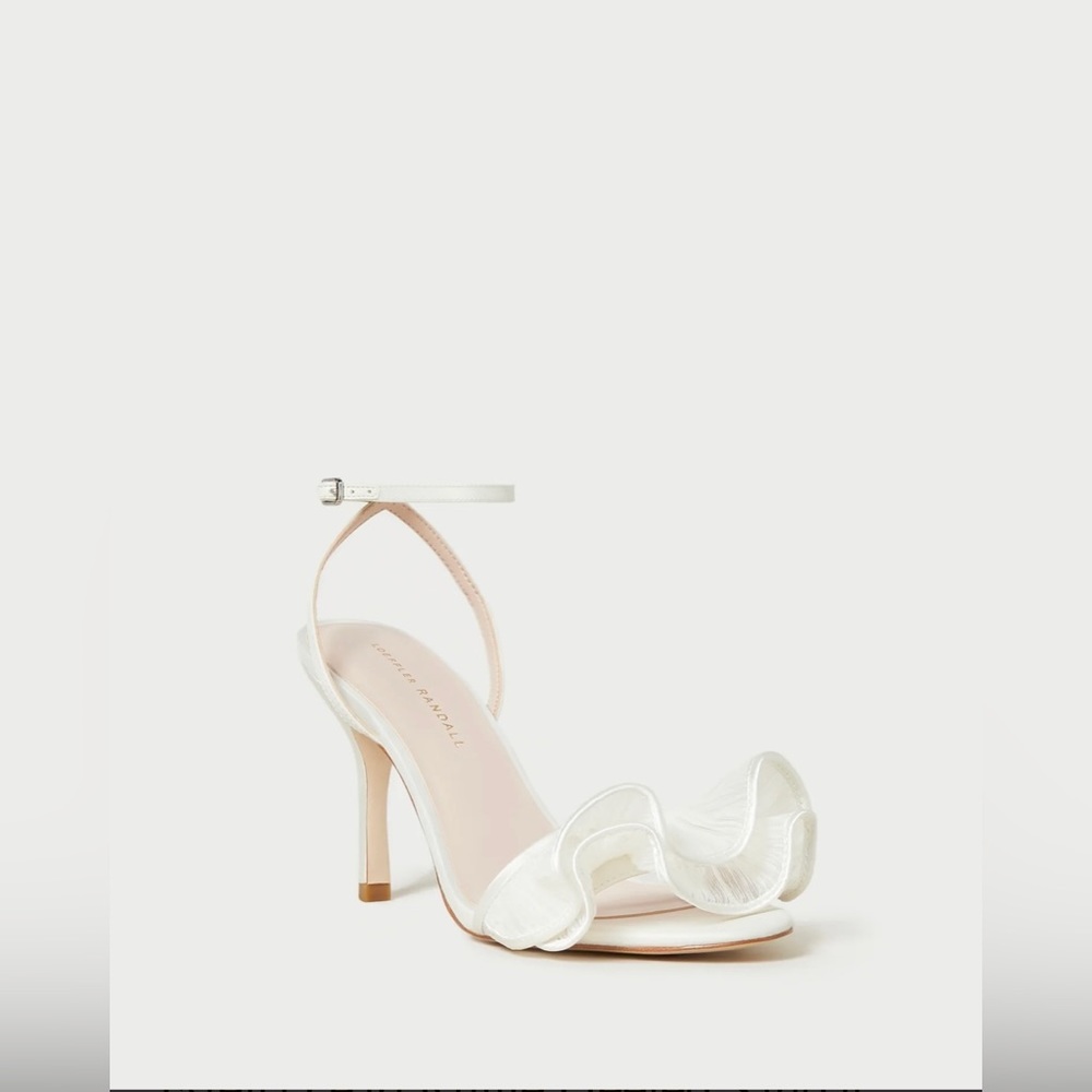 Loeffler Randall Estella Pearl Ruffle Heeled Sandal